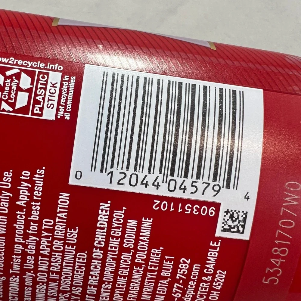 Old Spice Deodorant Red Steel Titan Aged Oak Aluminum Free Masculine 3.0oz‎